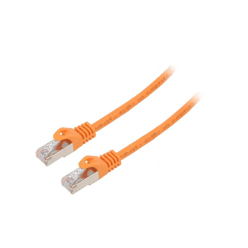 Cablul Patch Cord S/FTP 6a LSZH Portocalie 5m 27AWG | Electronic-mag.ro | Componente Electronice