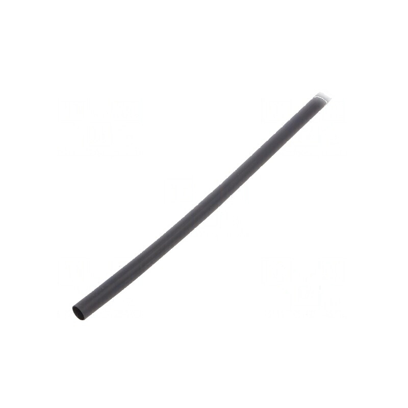 Manşon termocontractabil 6mm cu adeziv, 1,2m, negru | Electronic-mag.ro | Componente Electronice