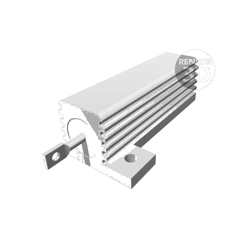 Rezistor bobinat 47Ω 50W cu radiator înşurubare ±5% 50ppm/°C | Electronic-mag.ro | Componente Electronice