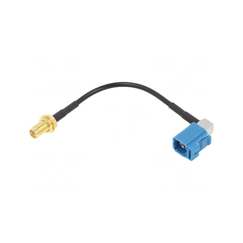 Cablu 100mm Fakra mamă la SMA mamă unghi drept | Electronic-mag.ro | Componente Electronice