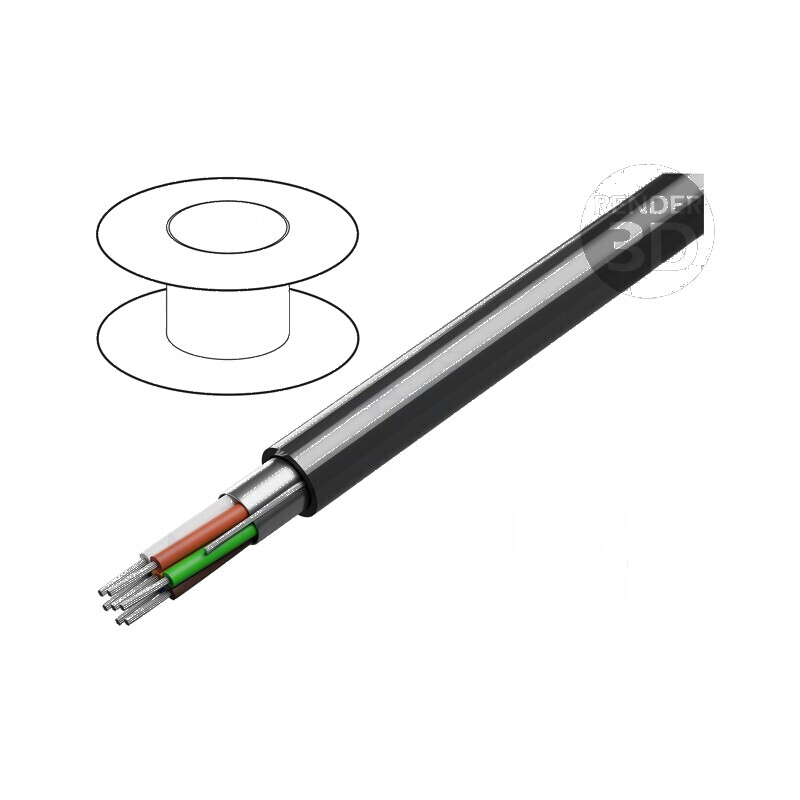 Cablu RS232 7x24AWG Ecranat cu Folie Al-PET PVC | Electronic-mag.ro | Componente Electronice