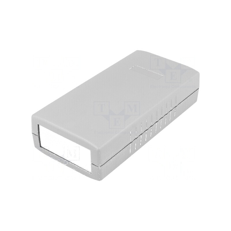 Carcasă ABS gri închis IP54 cu panou 60mm x 120mm x 30mm | Electronic-mag.ro | Componente Electronice
