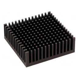Radiator extrudat negru 48,3mm x 48,3mm x 16,51mm | Electronic-mag.ro | Componente Electronice