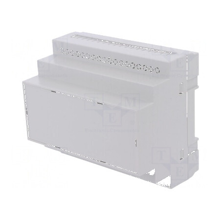 Carcasă pentru şină DIN ABS gri 90mm x 104,8mm x 65mm | Electronic-mag.ro | Componente Electronice