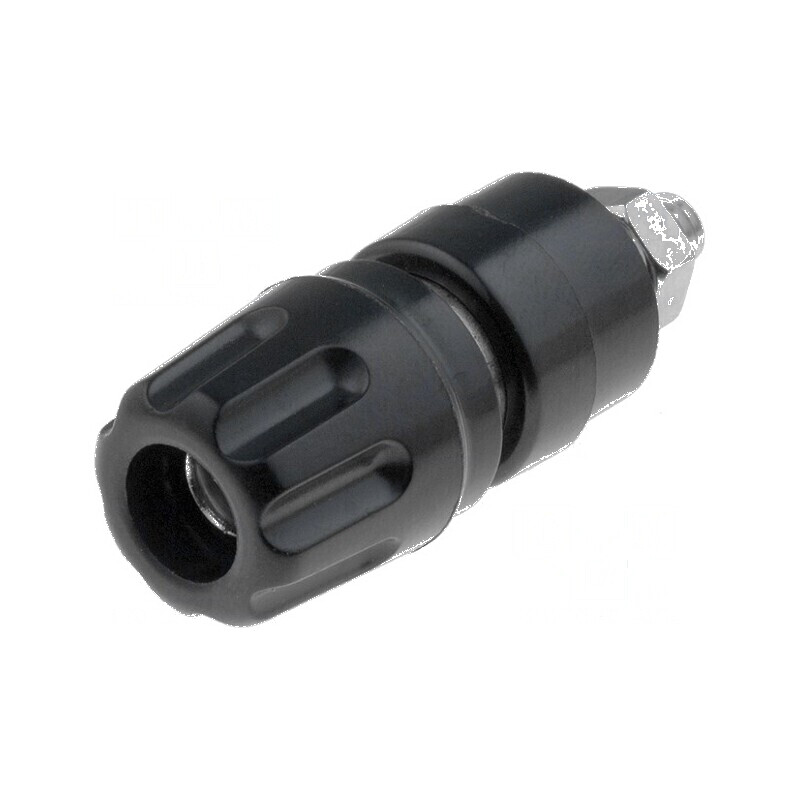 Conector banană 4mm soclu 35A 30VAC 60VDC negru nichelat M4 | Electronic-mag.ro | Componente Electronice Conector banană 4mm soclu 35A 30VAC 60VDC negru nichelat M4 | Electronic-mag.ro | Componente Electronice