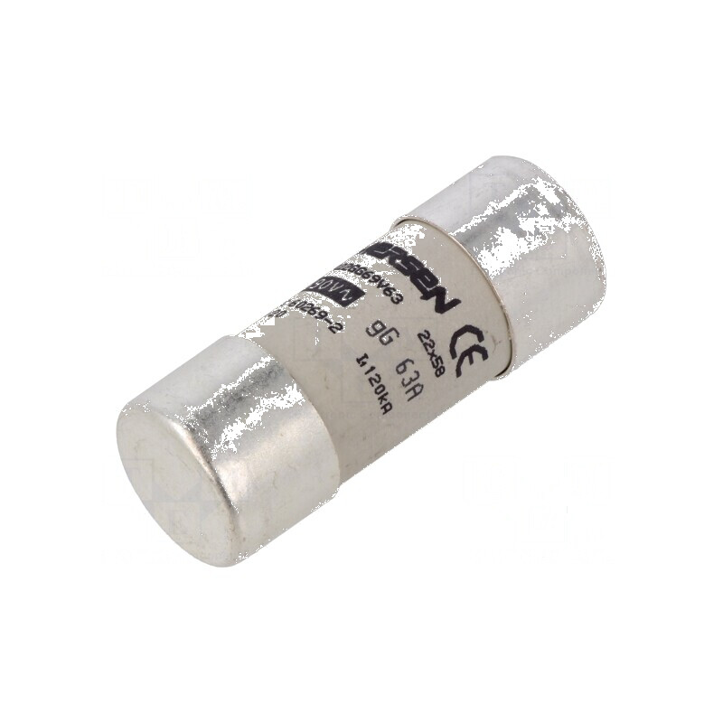 Siguranţă gG 63A 690VAC 22x58mm | Electronic-mag.ro | Componente Electronice