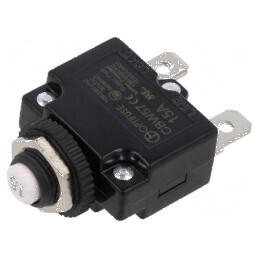 Siguranță termică 15A 1kA 125V 250V 32VDC 50VDC | Electronic-mag.ro | Componente Electronice