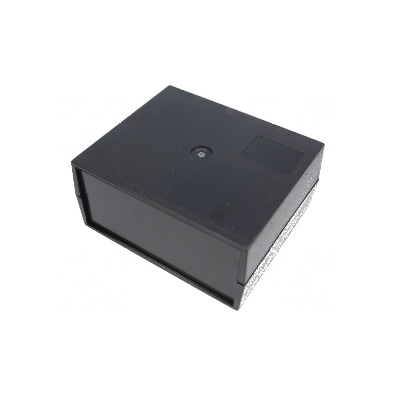 Carcasă ABS neagră cu panou 120mm x 100mm x 56mm | Electronic-mag.ro | Componente Electronice