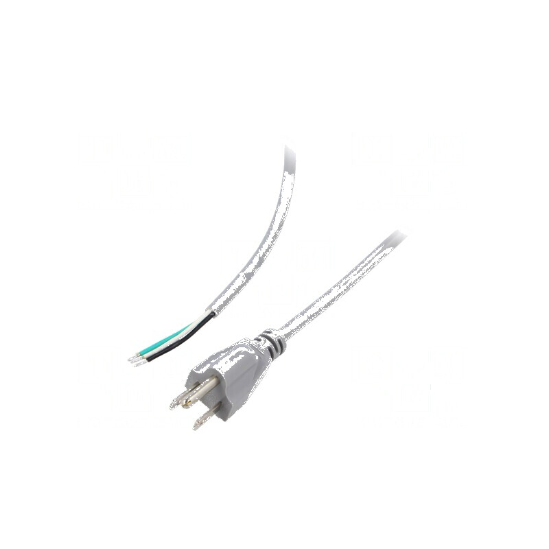 Cablu 3x18AWG NEMA 5-15 (B) 2m gri 10A 125V PVC | Electronic-mag.ro | Componente Electronice Cablu 3x18AWG NEMA 5-15 (B) 2m gri 10A 125V PVC | Electronic-mag.ro | Componente Electronice