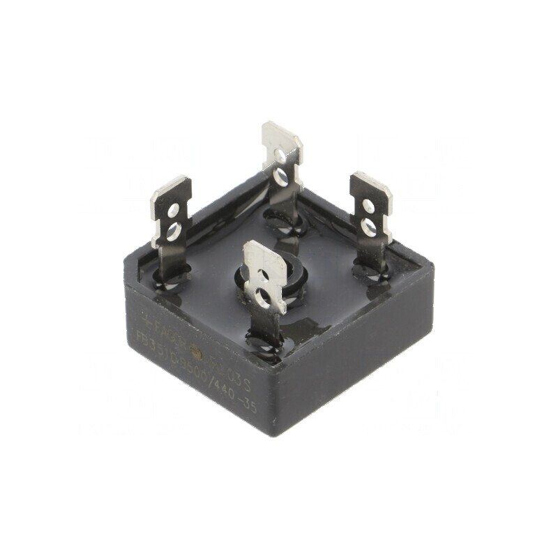 Punte redresoare monofazat Urmax 1kV 35A 75A pătrată | Electronic-mag.ro | Componente Electronice