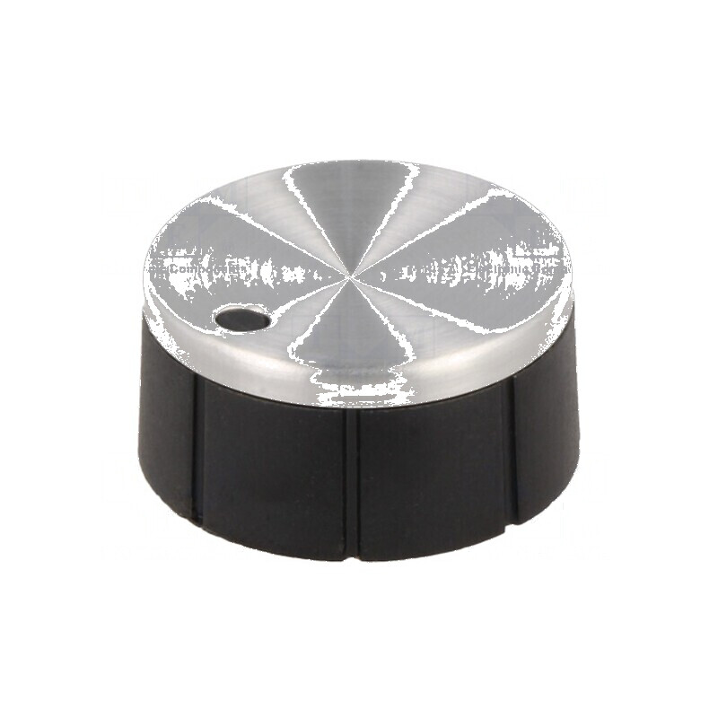 Buton rotativ aluminiu cu indicator Ø6mm | Electronic-mag.ro | Componente Electronice