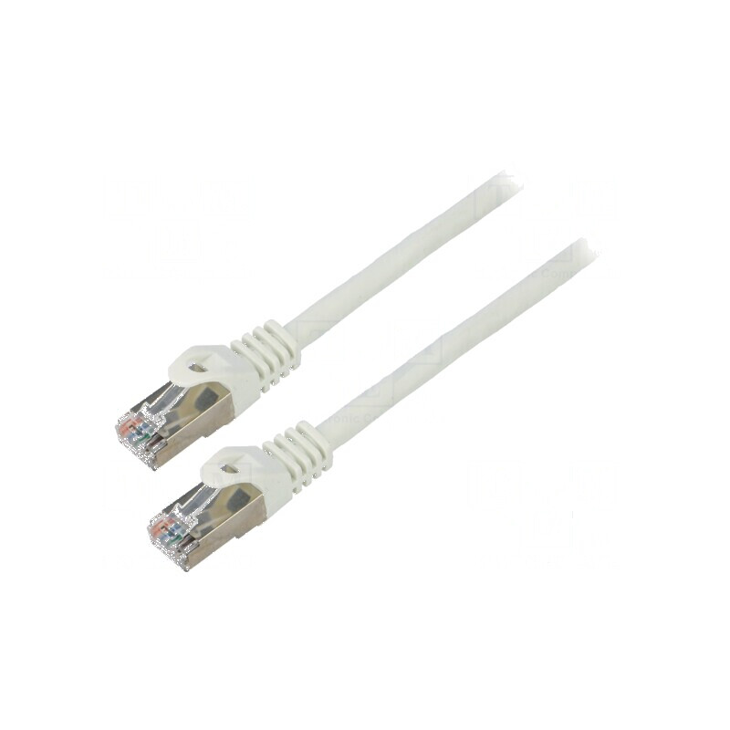 Cablul patch F/UTP 6 litat CCA PVC gri 10m 26AWG | Electronic-mag.ro | Componente Electronice