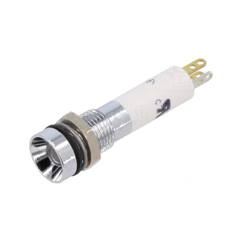 Lampă LED concav 24VDC roşu/verde/galben Ø9mm | Electronic-mag.ro | Componente Electronice