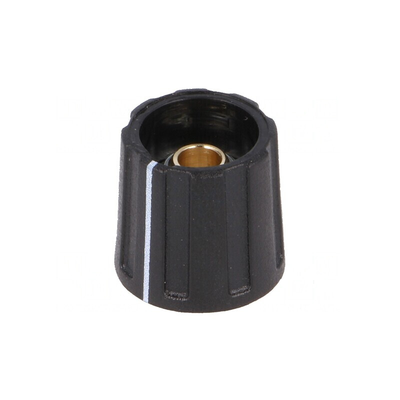 Buton rotativ ABS cu indicator Ø16x15,5mm negru | Electronic-mag.ro | Componente Electronice