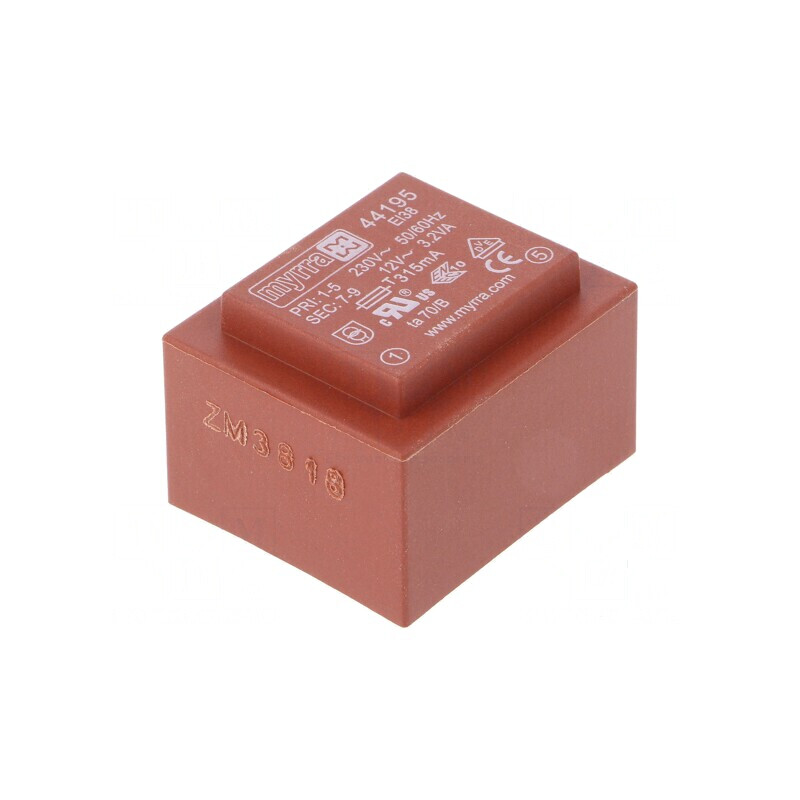 Transformator încapsulat 3,2VA 230VAC 12V 267mA pentru PCB | Electronic-mag.ro | Componente Electronice