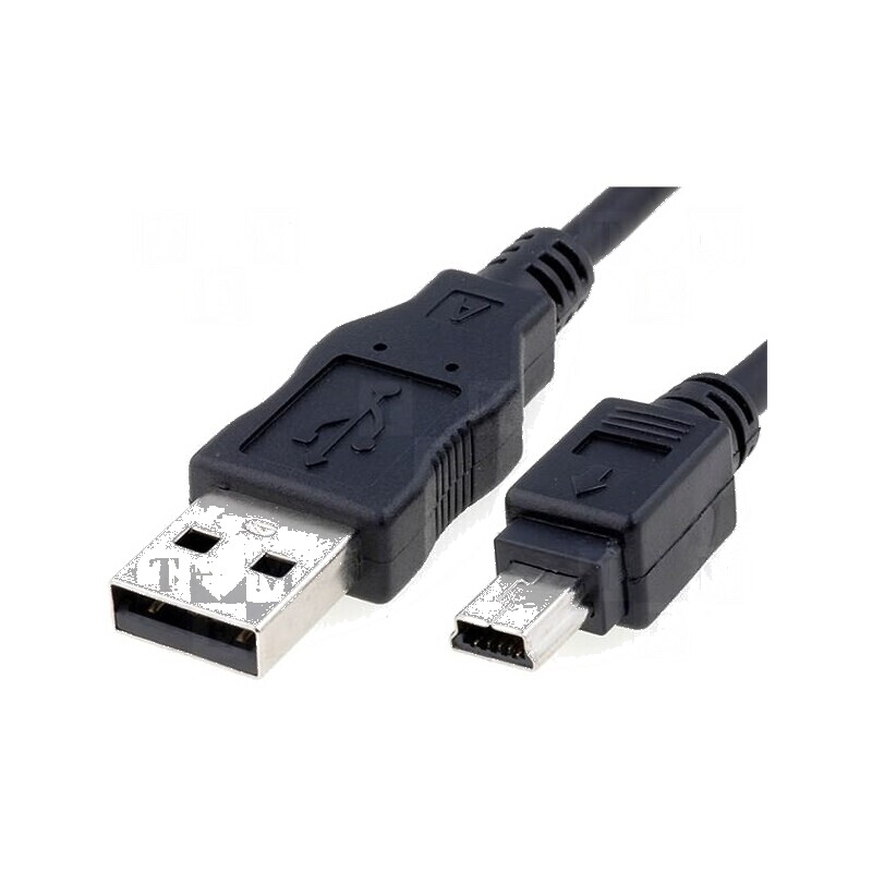 Cablu USB 2.0 A la B mini 5m negru pentru Canon | Electronic-mag.ro | Componente Electronice