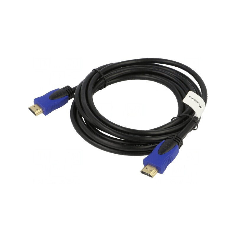 Cablu HDMI 2.0 3m Negru PVC 30AWG Mufă Dublă | Electronic-mag.ro | Componente Electronice