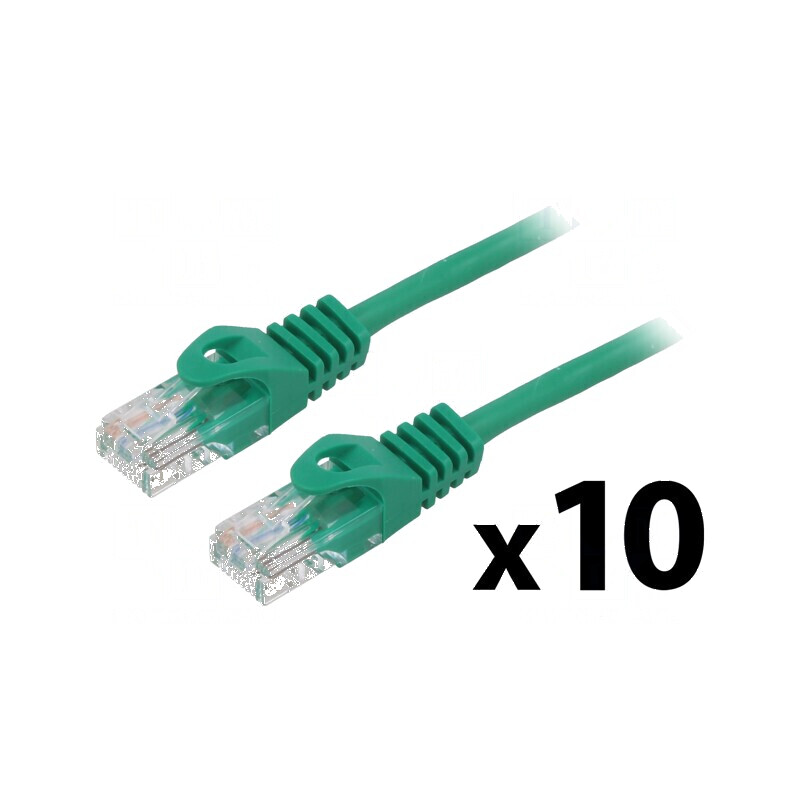 Cablul Patch U/UTP 5e CCA PVC Verde 0,25m 26AWG | Electronic-mag.ro | Componente Electronice