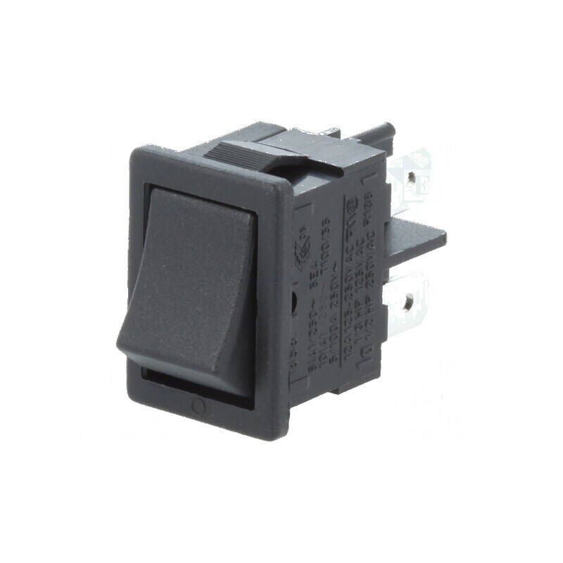 Rocker DPST 10A/250VAC ON-OFF IP40 100mΩ UL94V-0 cupru | Electronic-mag.ro | Componente Electronice