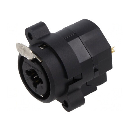 Conector Jack 6,3mm XLR Soclu Mamă Drept Lipire Combo I 3A | Electronic-mag.ro | Componente Electronice