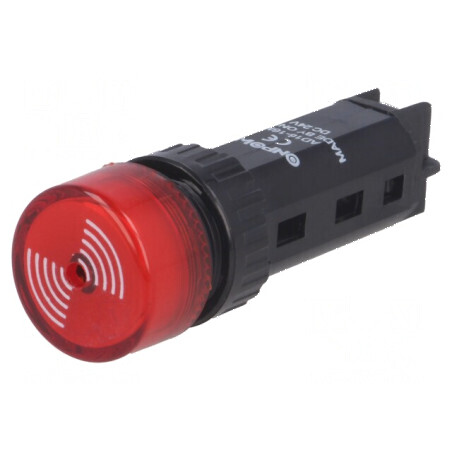 Semnalizator acustic 80dB fără iluminare IP40 Ø16mm 24VDC | Electronic-mag.ro | Componente Electronice