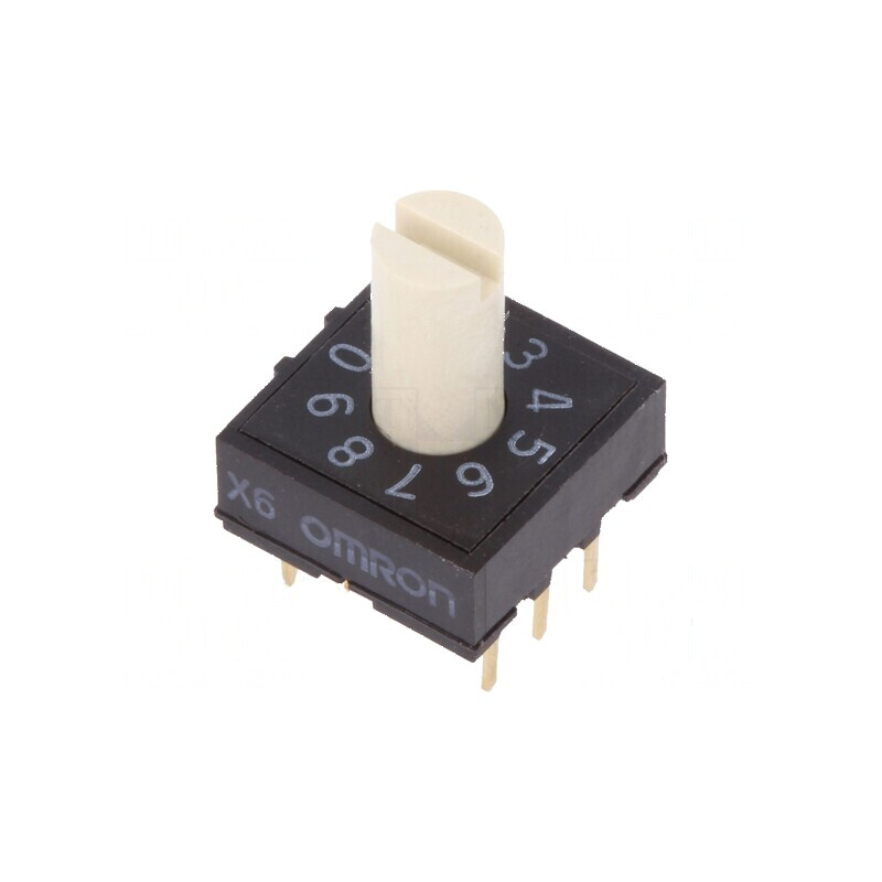 Întrerupător codificare DEC/BCD Poz: 10 THT 100MΩ Rizol | Electronic-mag.ro | Componente Electronice