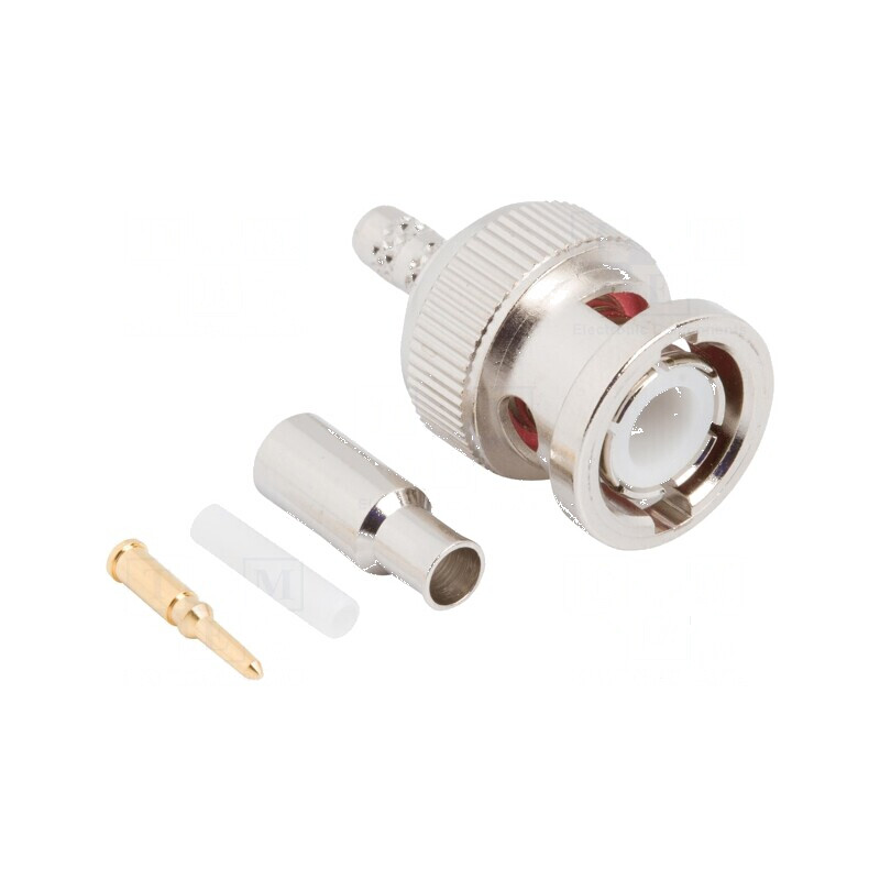 Conector BNC mufă tată drept 50Ω crimpat POM aurit | Electronic-mag.ro | Componente Electronice Conector BNC mufă tată drept 50Ω crimpat POM aurit | Electronic-mag.ro | Componente Electronice