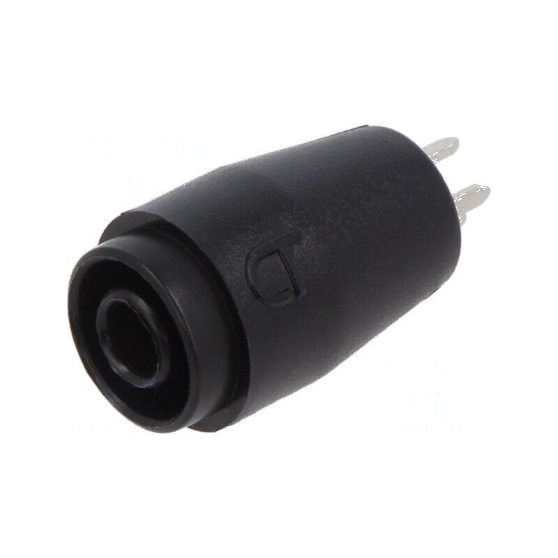Conector banană 4mm soclu negru 25A 1kV pentru PCB | Electronic-mag.ro | Componente Electronice Conector banană 4mm soclu negru 25A 1kV pentru PCB | Electronic-mag.ro | Componente Electronice