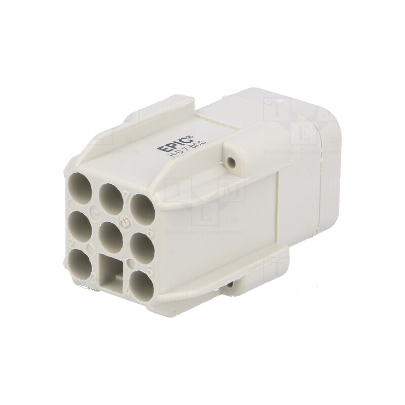 Conector HDC mamă EPIC H-D PIN 8 7 PE H-A 3 10A | Electronic-mag.ro | Componente Electronice