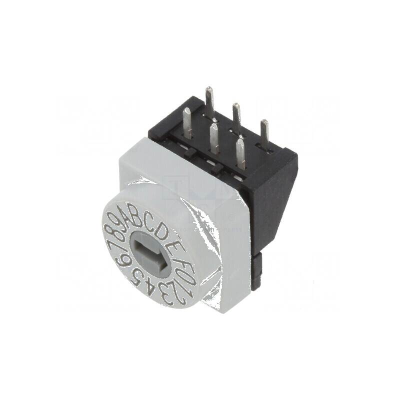 Întrerupător HEX/BCD Poz: 16 THT 80mΩ | Electronic-mag.ro | Componente Electronice