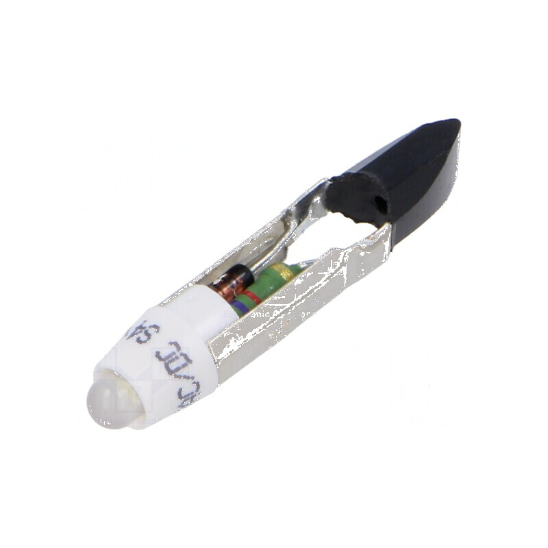 Lampă LED albă T5.5 28V DC/AC plastic 3mm -20÷60°C | Electronic-mag.ro | Componente Electronice Lampă LED albă T5.5 28V DC/AC plastic 3mm -20÷60°C | Electronic-mag.ro | Componente Electronice