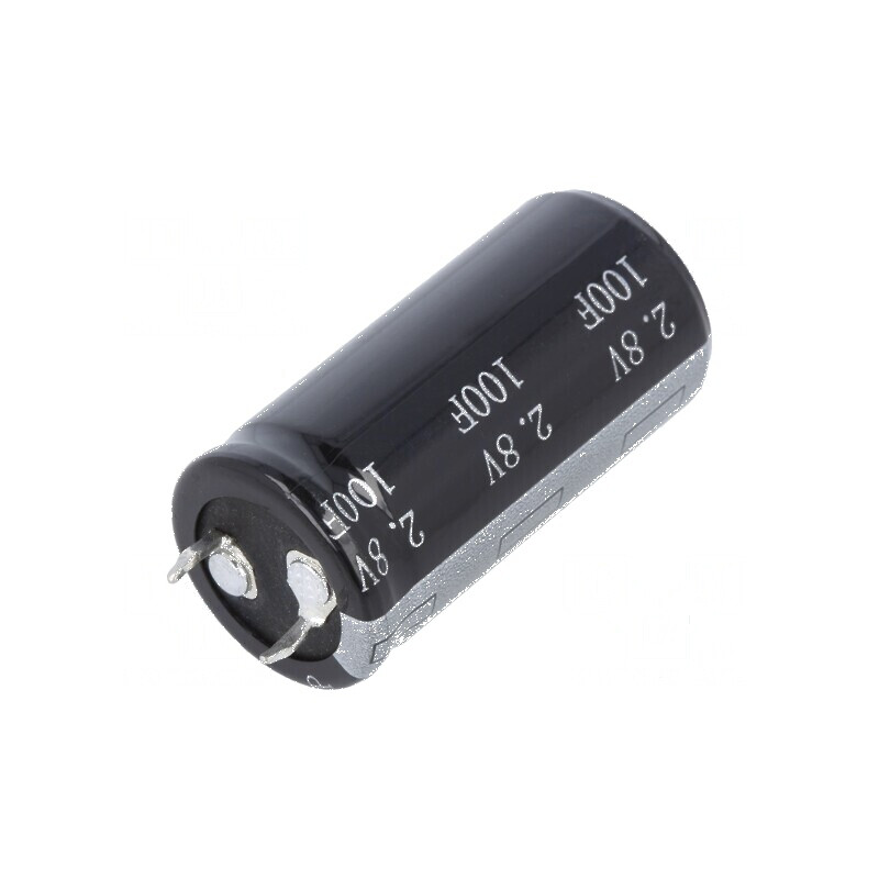 Supercondensator 100F 2,8VDC Ø22,4x45,5mm 12mΩ SNAP-IN | Electronic-mag.ro | Componente Electronice