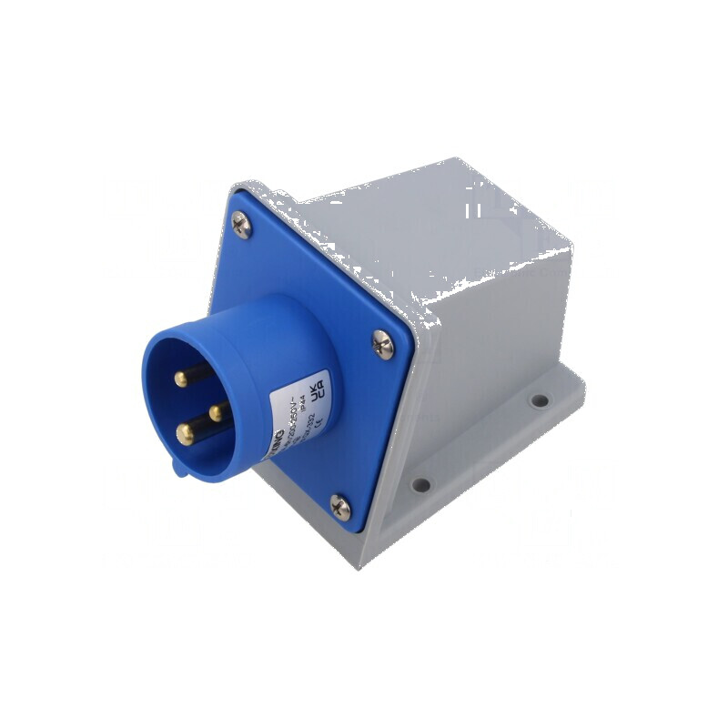Conector alimentare AC soclu tată 16A IEC 60309 IP44 3 pini | Electronic-mag.ro | Componente Electronice