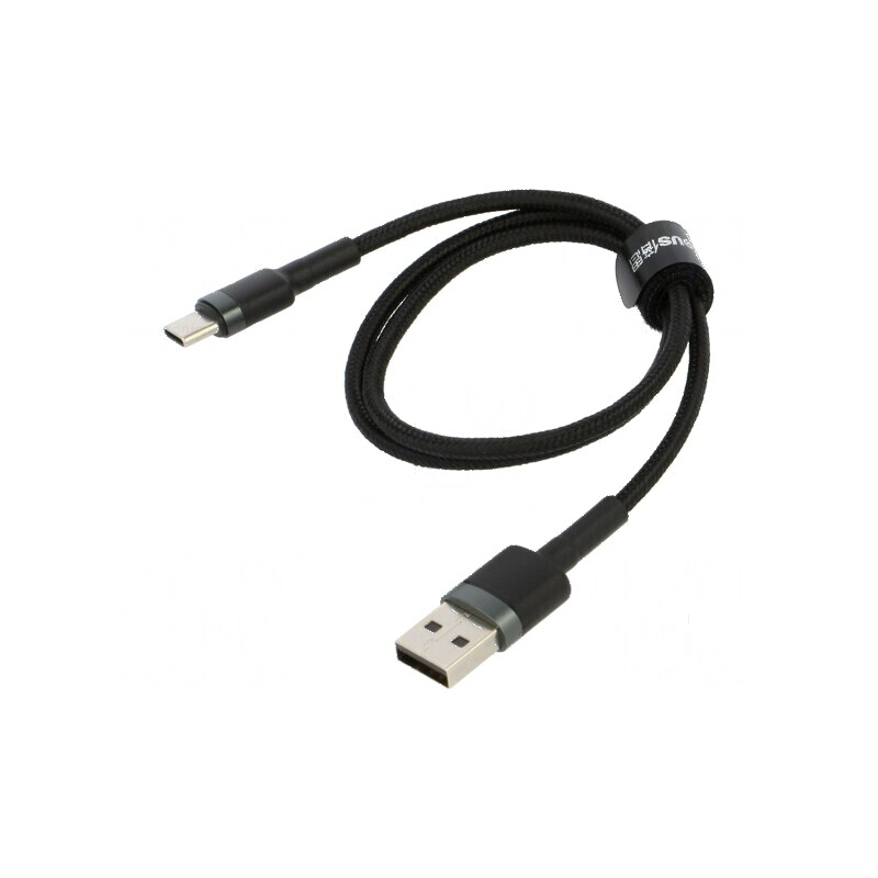 Cablu USB 2.0 High Speed A la C 0,5m negru | Electronic-mag.ro | Componente Electronice