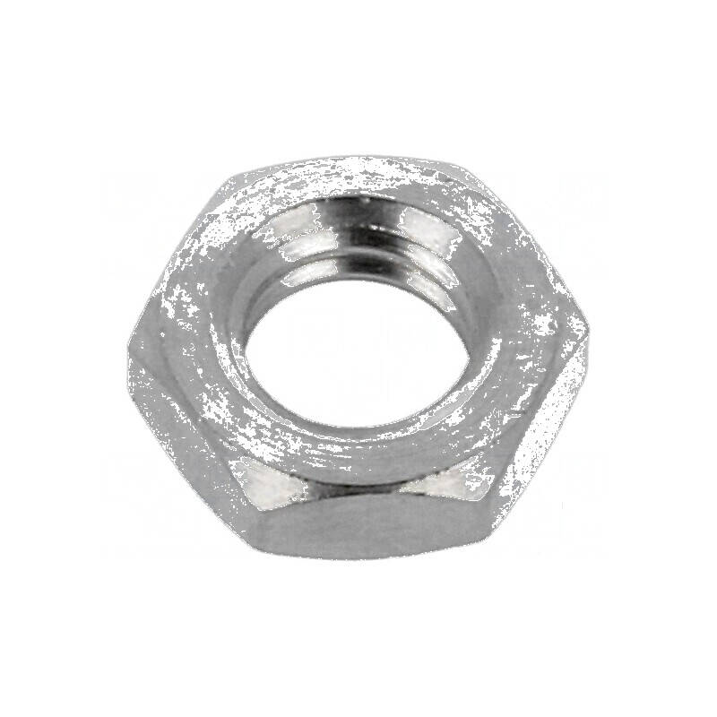 Piuliță M6 din alamă nichelată, 10mm, temperatură 20÷100°C, filet metric pas 1 | Electronic-mag.ro | Componente Electronice