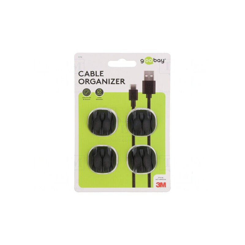Set prindere autoadezivă neagră 4 bucăți 5,4 mm | Electronic-mag.ro | Componente Electronice Set prindere autoadezivă neagră 4 bucăți 5,4 mm | Electronic-mag.ro | Componente Electronice