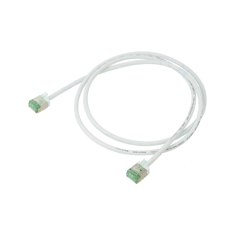 Cablaj Patch U/FTP Cat 8.1 2m Alb LSZH 32AWG | Electronic-mag.ro | Componente Electronice