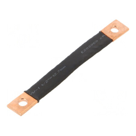 Trese bandă de împământare izolată 10mm² Ø1: 7mm Ø2: 7mm - cablu electric | Electronic-mag.ro | Componente Electronice