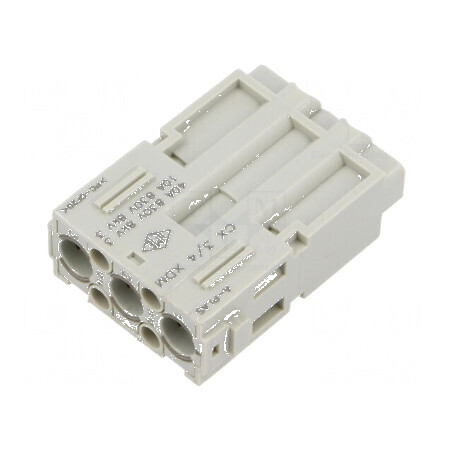 Conector HDC MIXO PIN 3, 40A, 600V - inserturi de contact tată | Electronic-mag.ro | Componente Electronice