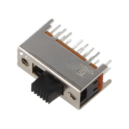 Comutator glisant 4P3T 0,3A 125VAC ON-ON-ON THT 5,5mm | Electronic-mag.ro | Componente Electronice