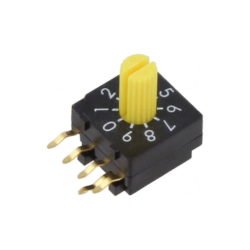 Întrerupător codificare Poz 10 PCB THT 100mΩ 2,54mm | Electronic-mag.ro | Componente Electronice
