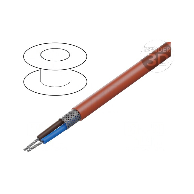 Cablu SiHF C 2x0,75mm2 Cu litat silicon roșu -60° până la 180°C | Electronic-mag.ro | Componente Electronice