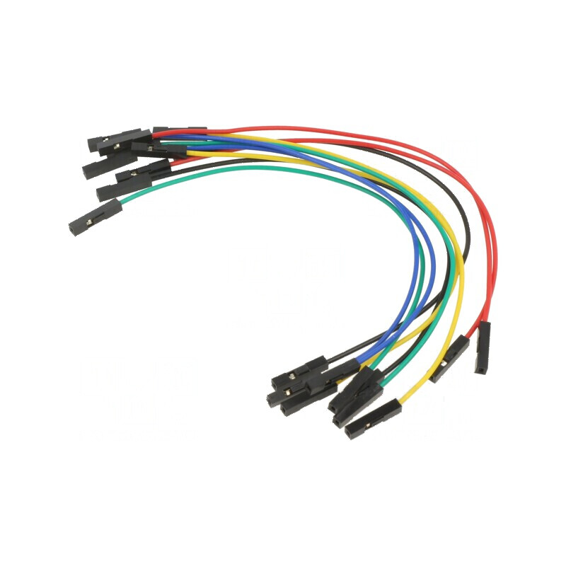 Cablu de conectare L 150mm mamă-mamă PIN 1 culori diferite | Electronic-mag.ro | Componente Electronice