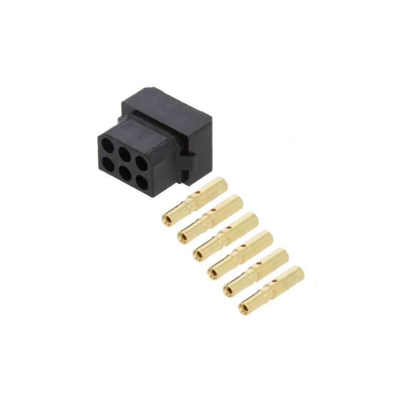 Conector cablu-cablu/PCB mufă mamă PIN 6 Datamate L-Tek 800V | Electronic-mag.ro | Componente Electronice
