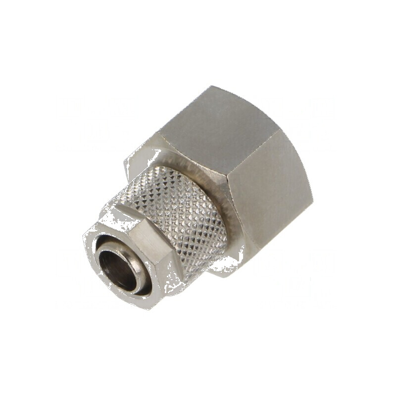 Conector filetat cu șurub, max. 15bar, din alamă nichelată, 8mm | Electronic-mag.ro | Componente Electronice