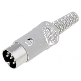 Conector DIN mufă tată 6 pini 240° pe cablu | Electronic-mag.ro | Componente Electronice