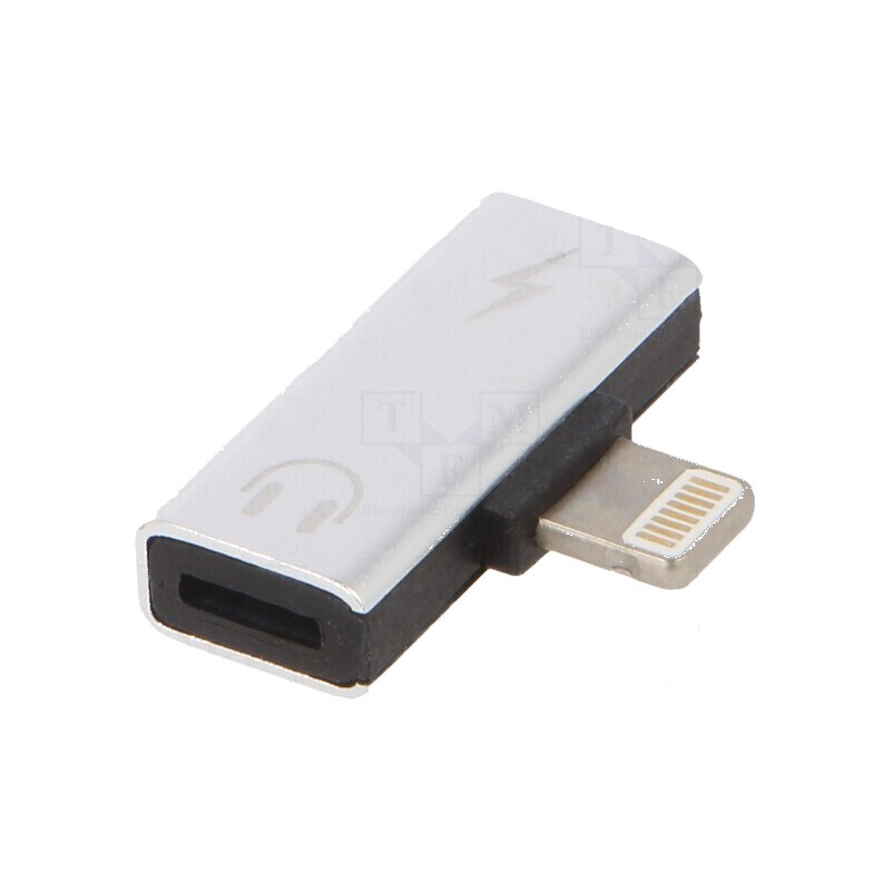 Adaptor Apple Lightning Dual Soclu x2, Mufă Lightning | Electronic-mag.ro | Componente Electronice