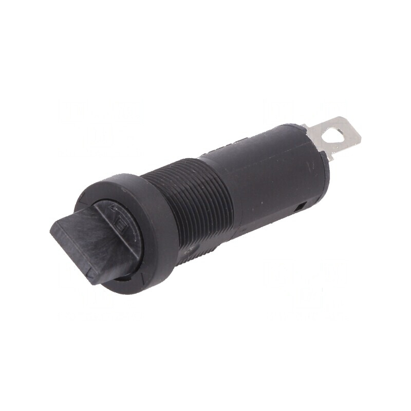 Clemă siguranţe cilindrice 5x20mm 10A neagră pe panou 250VAC | Electronic-mag.ro | Componente Electronice Clemă siguranţe cilindrice 5x20mm 10A neagră pe panou 250VAC | Electronic-mag.ro | Componente Electronice