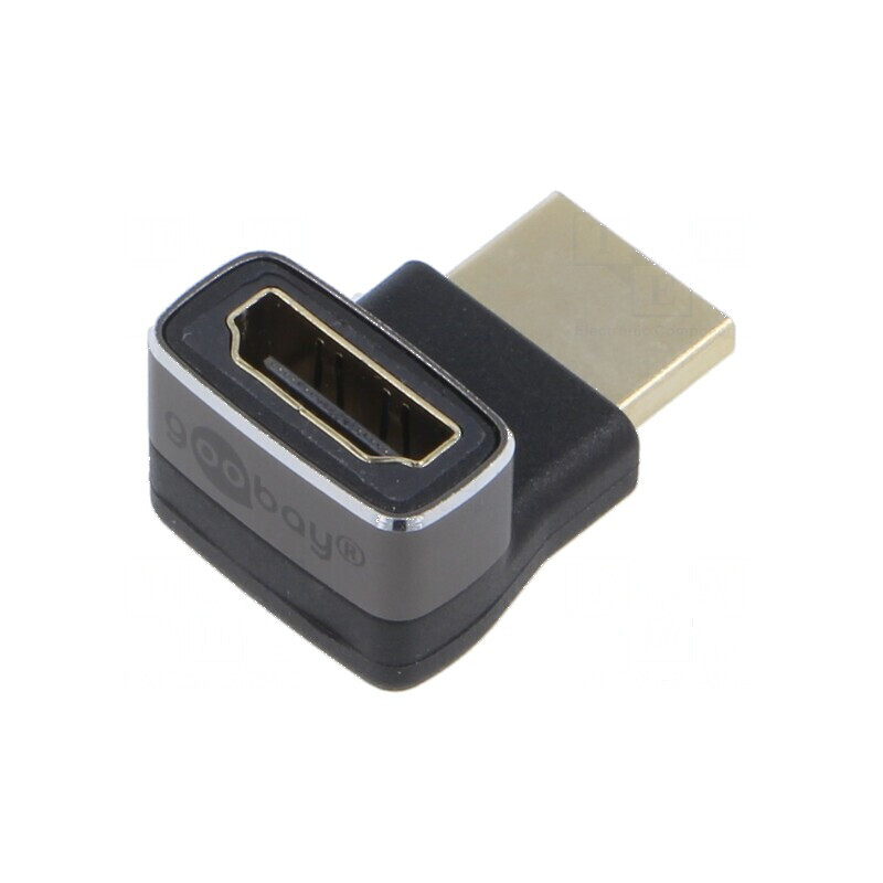 Adaptor HDCP 2.2 HDMI 90° argintie | Electronic-mag.ro | Componente Electronice