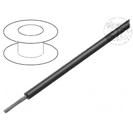 Cablu litat 22AWG TFE negru 300V 30m | Electronic-mag.ro | Componente Electronice
